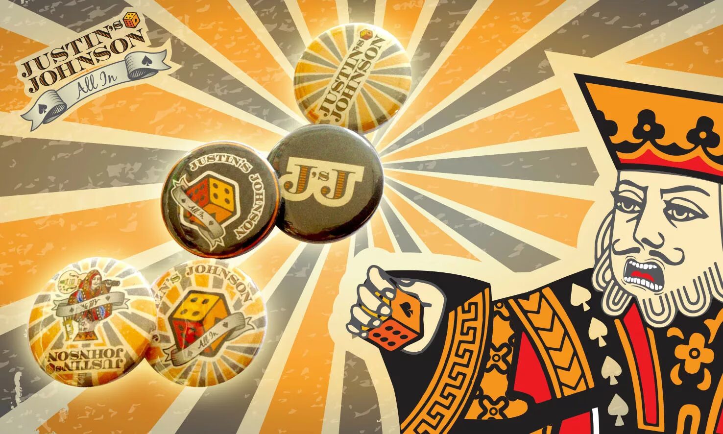Justin's Johnson - "All in" Pins