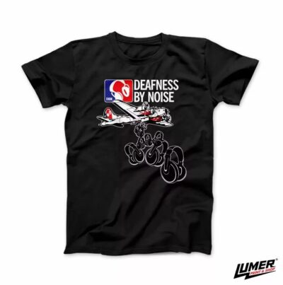 Deafness by Noise Black T-Shirt