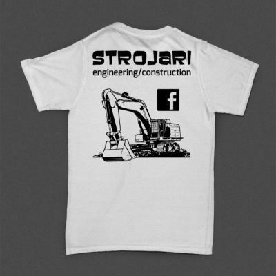 Strojari bijela majica