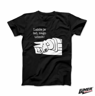 Lakše je leći nego učinit T-shirt