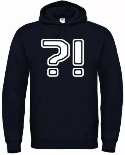 ?! crni hoodie