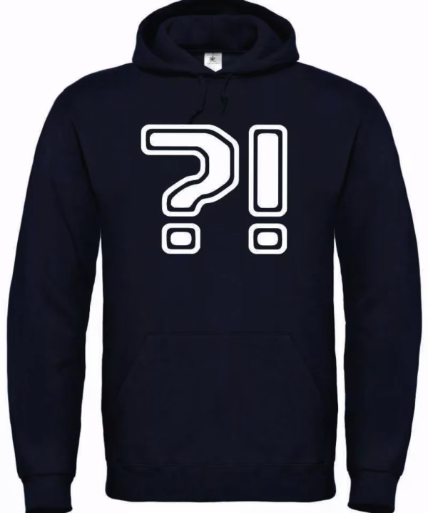 ?! crni hoodie