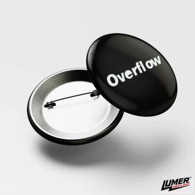 Overflow lettering badge