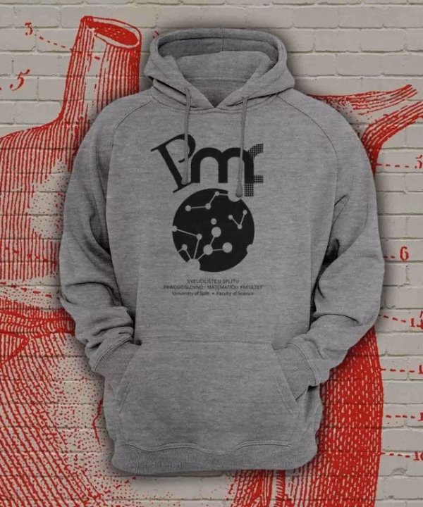 PMF sivi hoodie