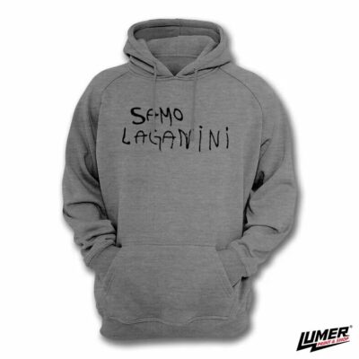 Samo laganini Hoodie sivi
