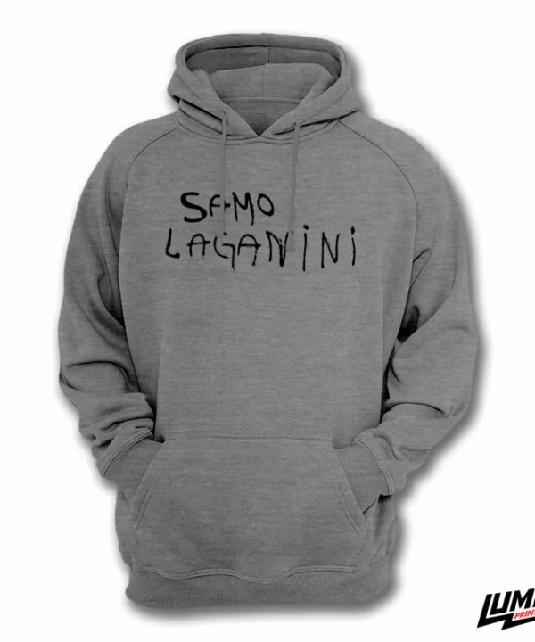 Samo laganini Hoodie sivi