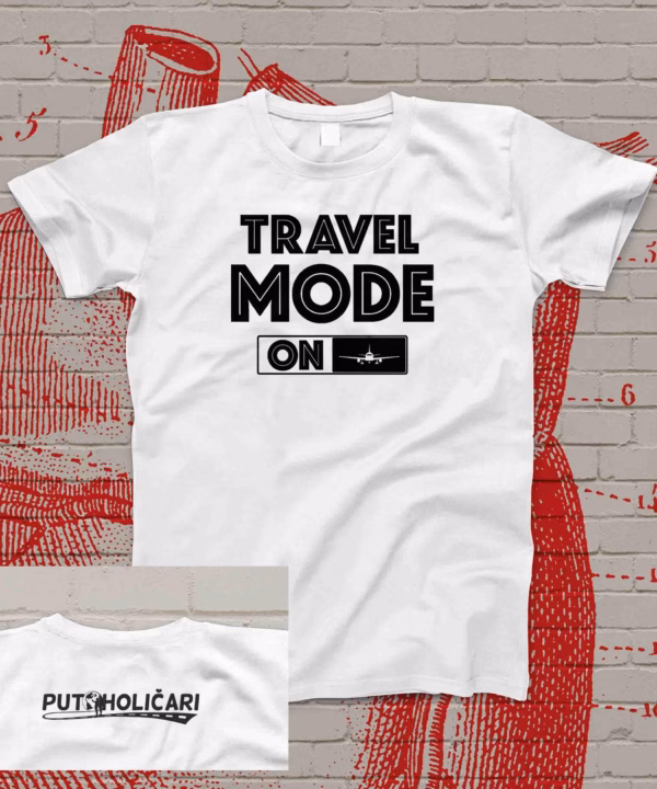 Travel mode on - White T-shirt