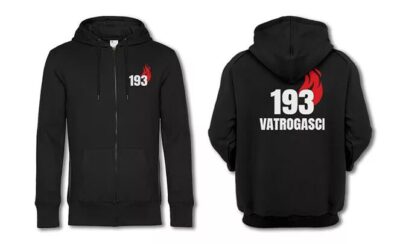 Vatrogasci Zip up hoodie crni