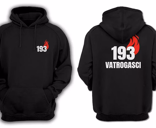 Vatrogasci Overhead hoodie crni