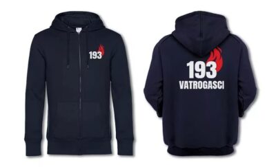 Vatrogasci Zip up hoodie modri