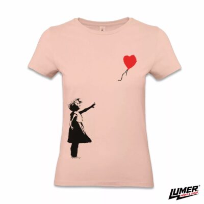 Djevojčica s balonom T-shirt soft rose ženska - Slika 2
