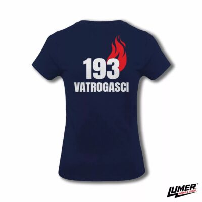 Vatrogasci - Oni su naši Heroji modra majica - ženska