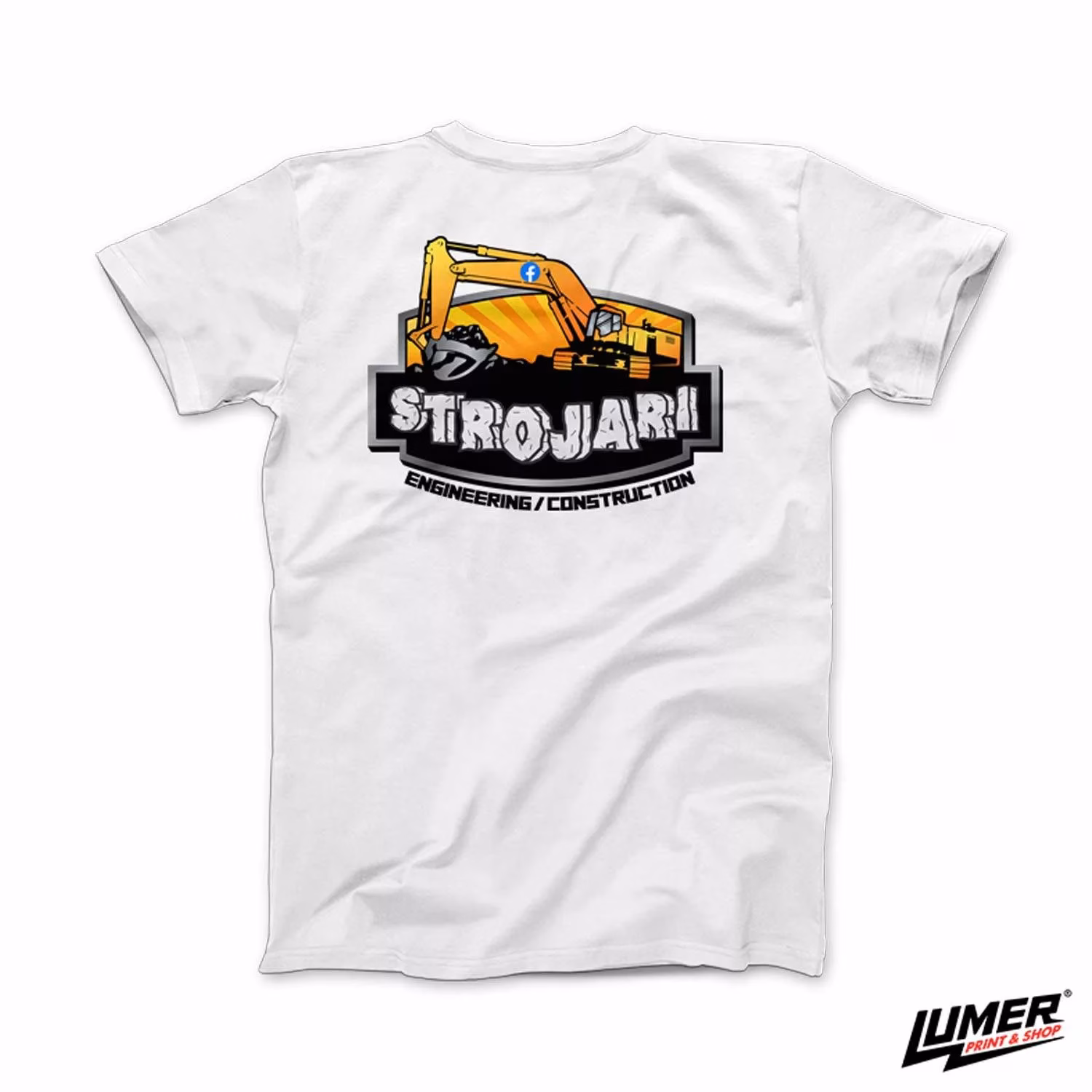 Strojari bijela - žuti logo