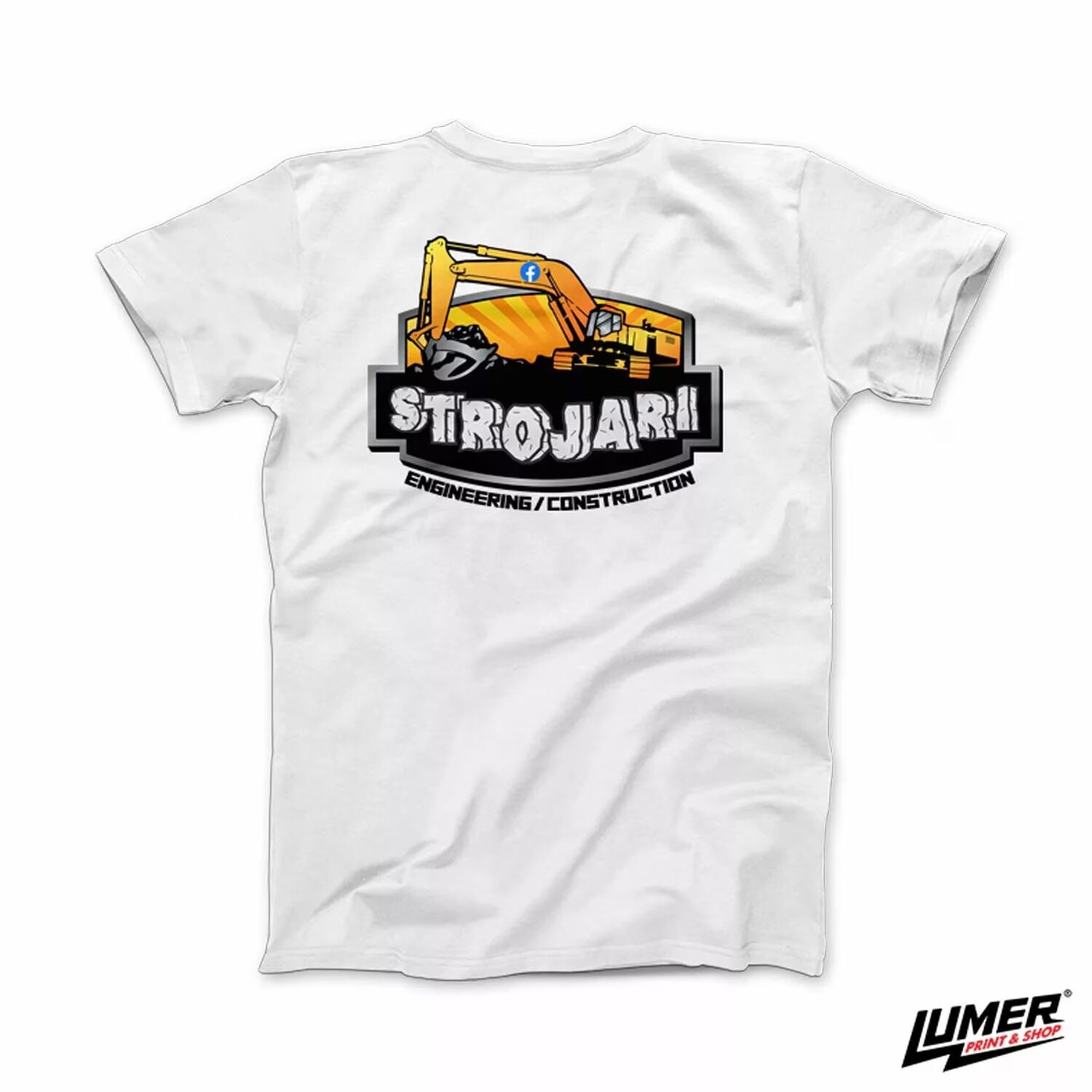 Strojari bijela - žuti logo