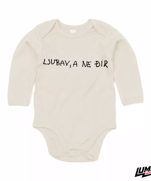 Body dugih rukava - Ljubav, a ne đir (natural)