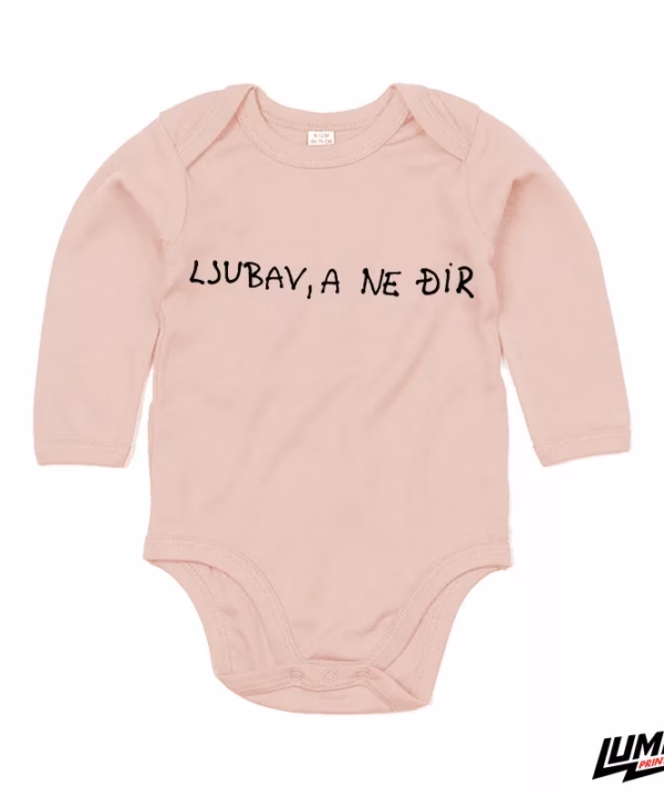 Body dugih rukava - Ljubav, a ne đir (rozi)