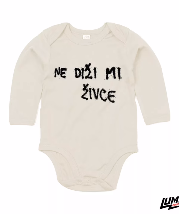 Body dugih rukava - Ne diži mi živce (natural)
