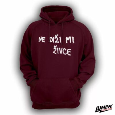 Ne diži mi živce cherry hoodie