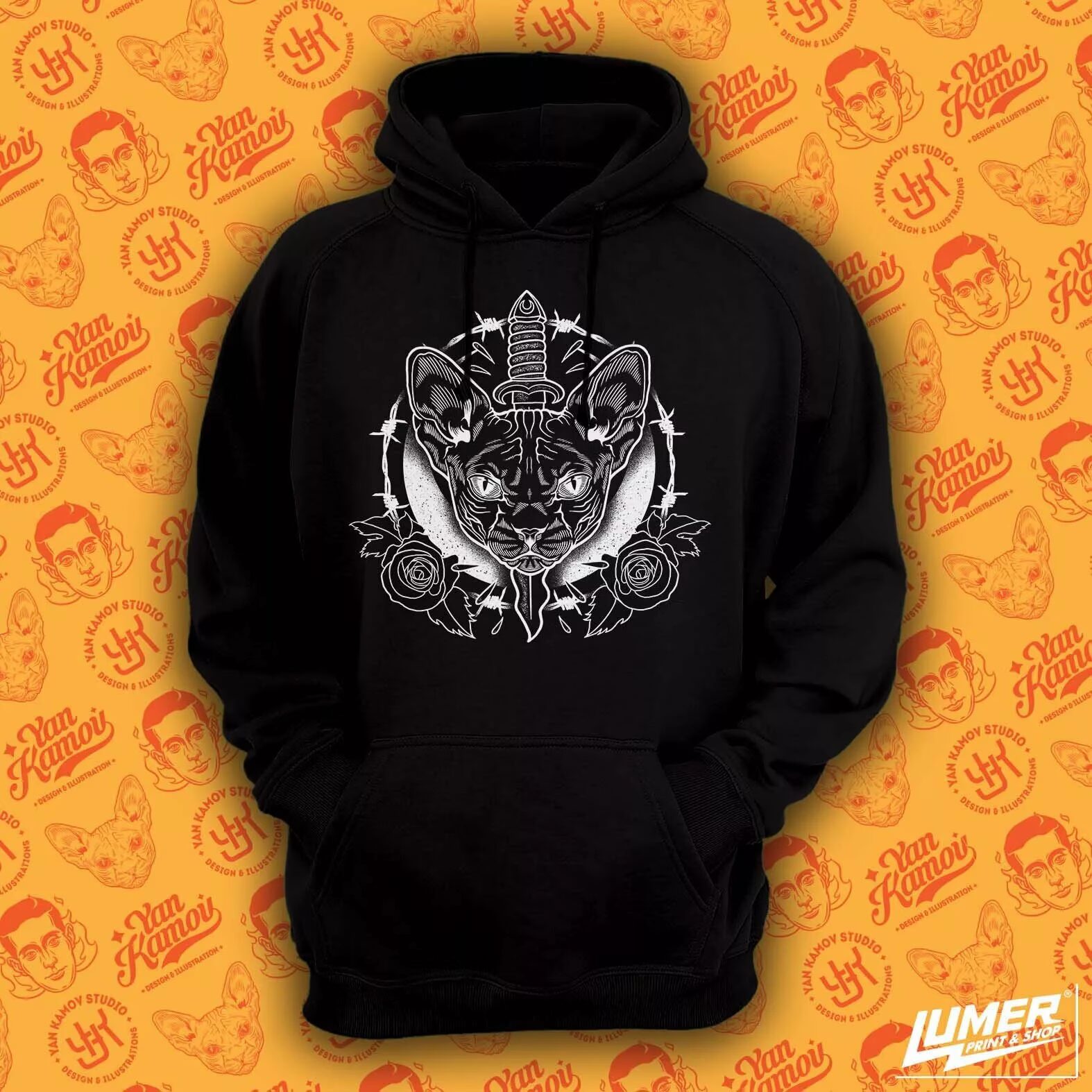 Dagger Cat Hoodie