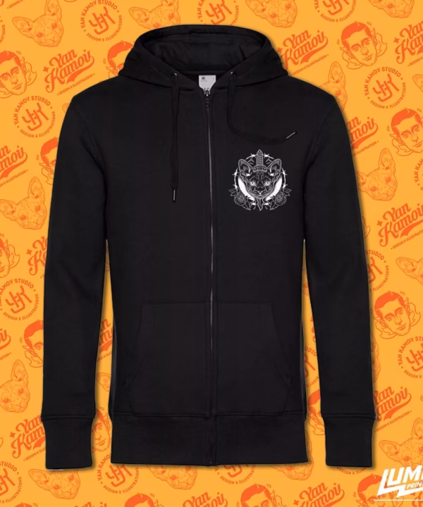 Dagger Cat Zip-up Hoodie