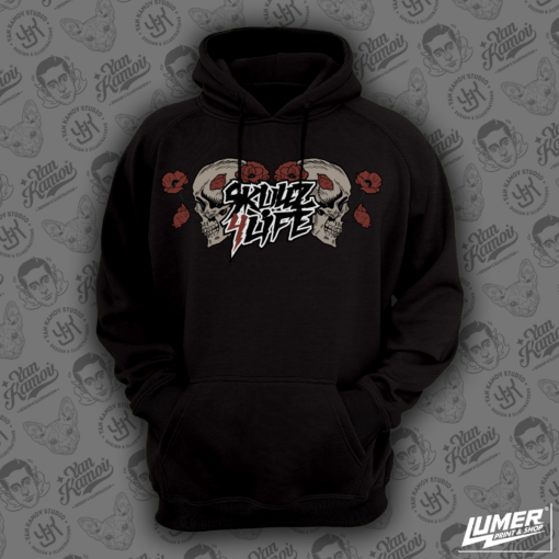 Skullz4Life - Skulls and Poppies 2 Hoodie