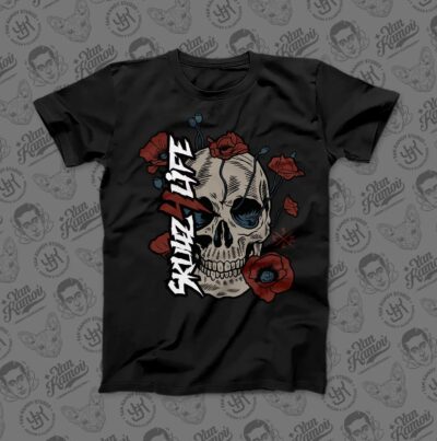 Skullz4Life - Skulls and Poppies 3 T-shirt