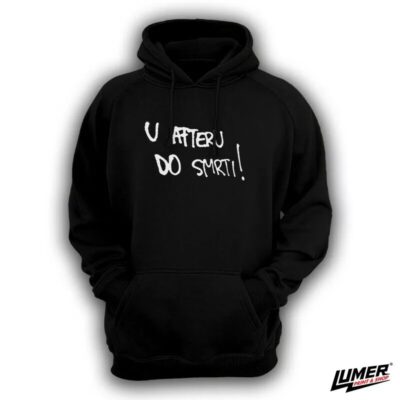 U afteru crni hoodie
