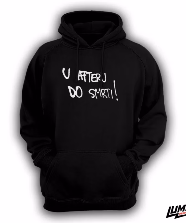 U afteru crni hoodie
