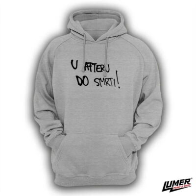 U afteru sivi hoodie