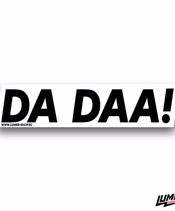 Da daa bijela naljepnica