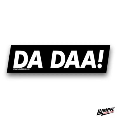 Da daa crna naljepnica