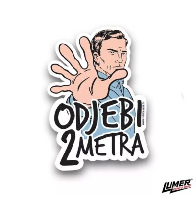 2 metra naljepnica