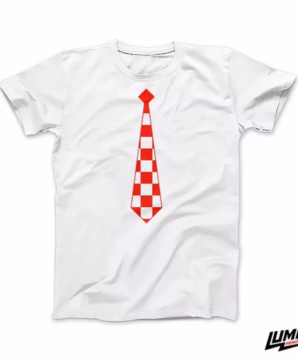 Navijačka kravata bijela muška