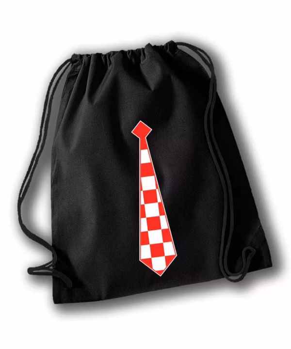 Navijačka kravata crni ruksak