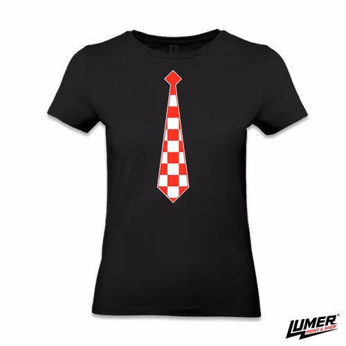 Navijačka kravata crna ženska