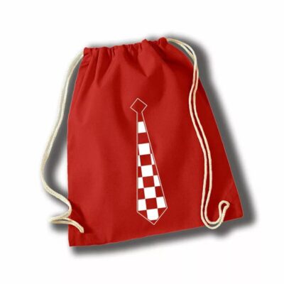Navijačka kravata crveni ruksak