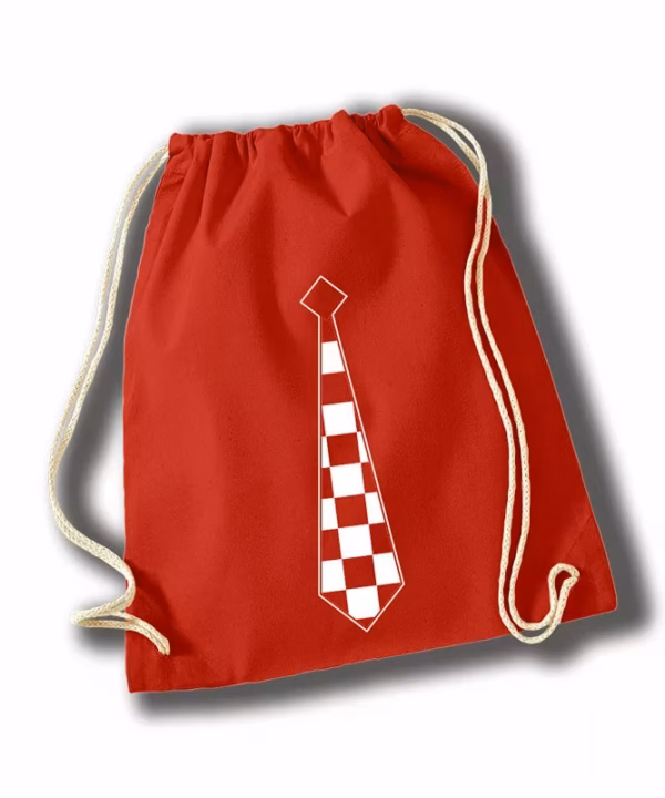 Navijačka kravata crveni ruksak