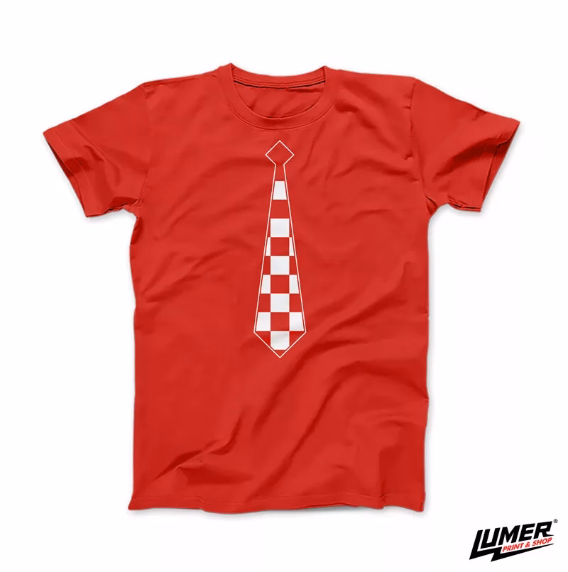 Navijačka kravata crvena muška