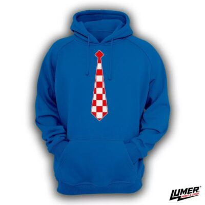 Navijačka kravata plavi hoodie