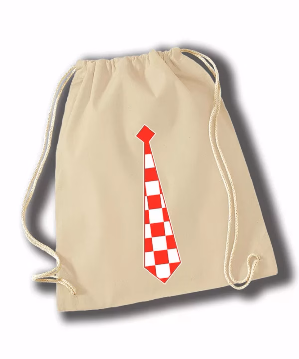 Navijačka kravata natural ruksak