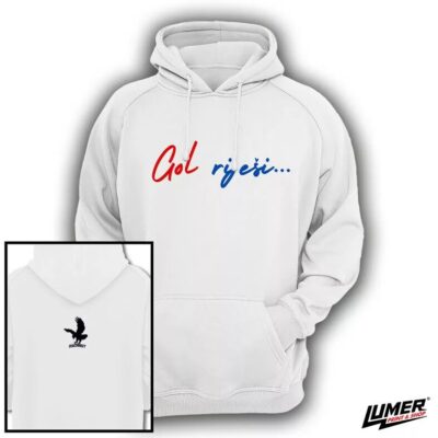 Gol Riješi 1 bijeli hoodie