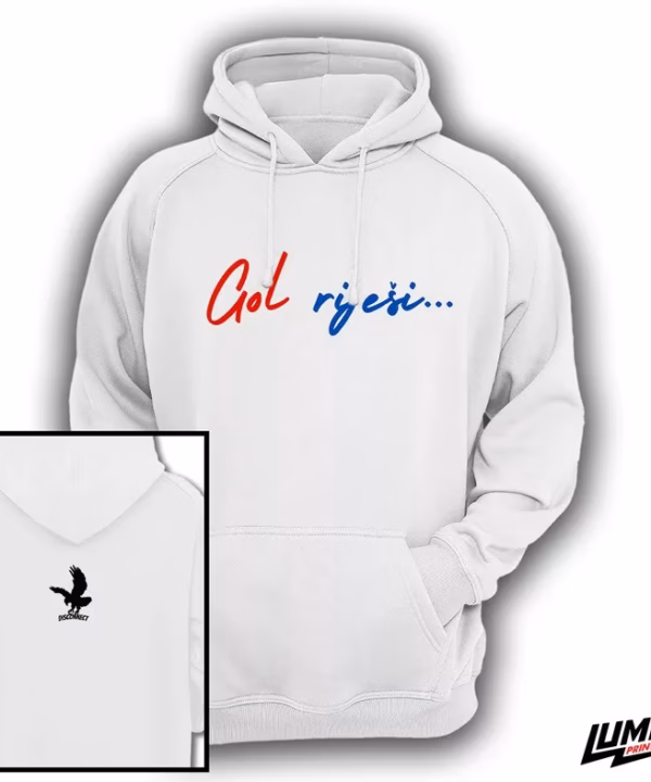 Gol Riješi 1 bijeli hoodie