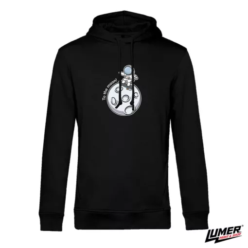 Astro skate To the moon crni hoodie