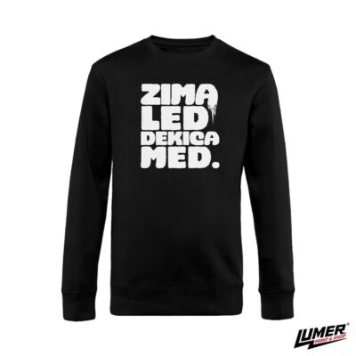 Zima led dekica med crna sweatshirt