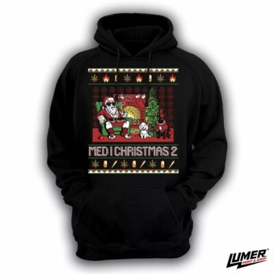 Med i Christmas 2 crni Hoodie