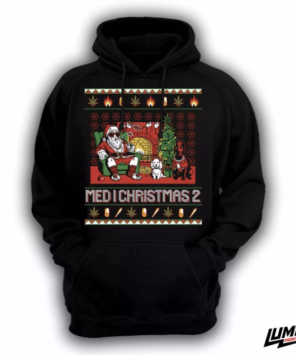 Med i Christmas 2 crni Hoodie