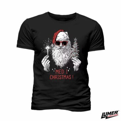 Med i Christmas crna