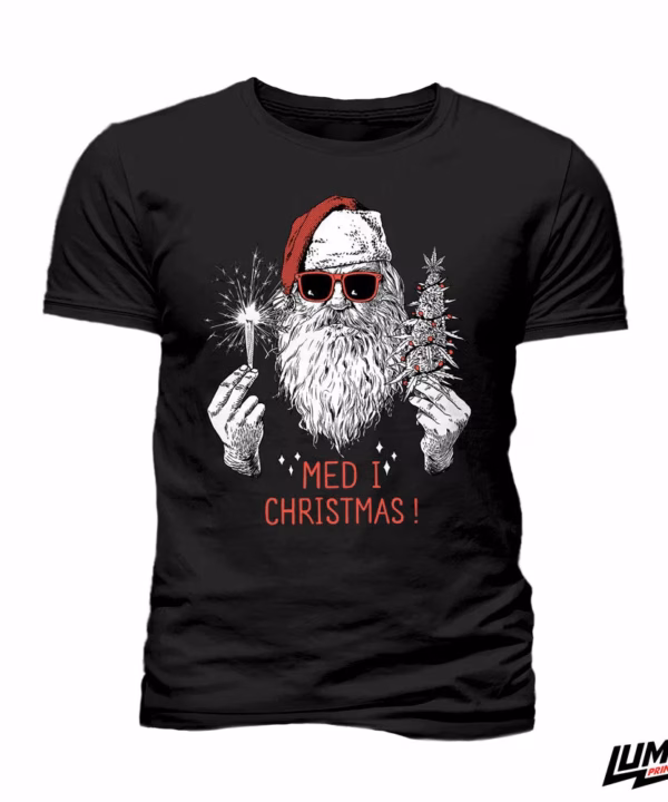 Med i Christmas crna