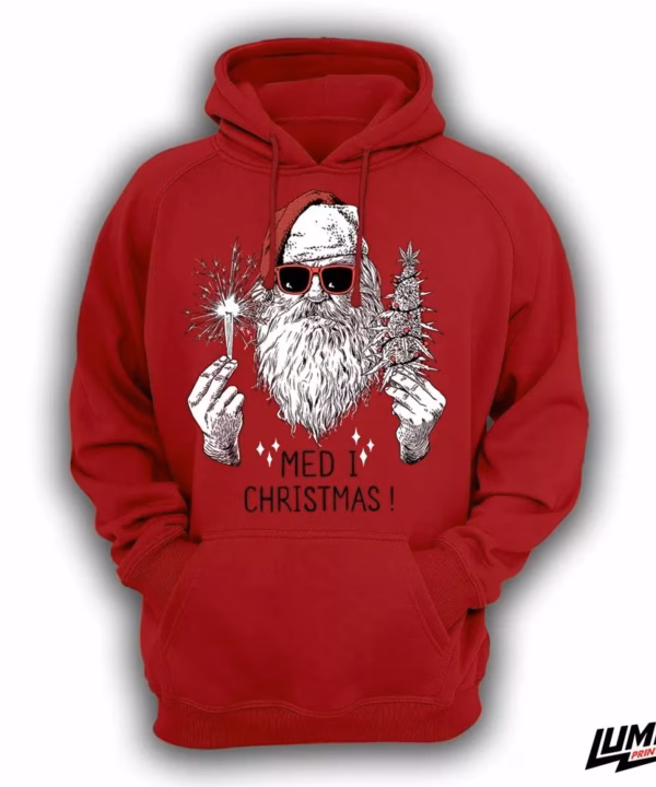 Med i Christmas crveni Hoodie