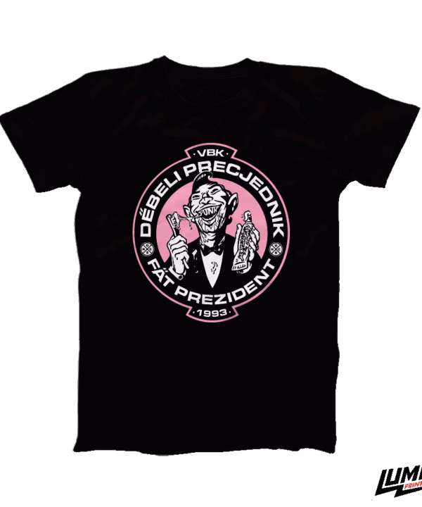 Debeli Precjednik T-Shirt pink logo